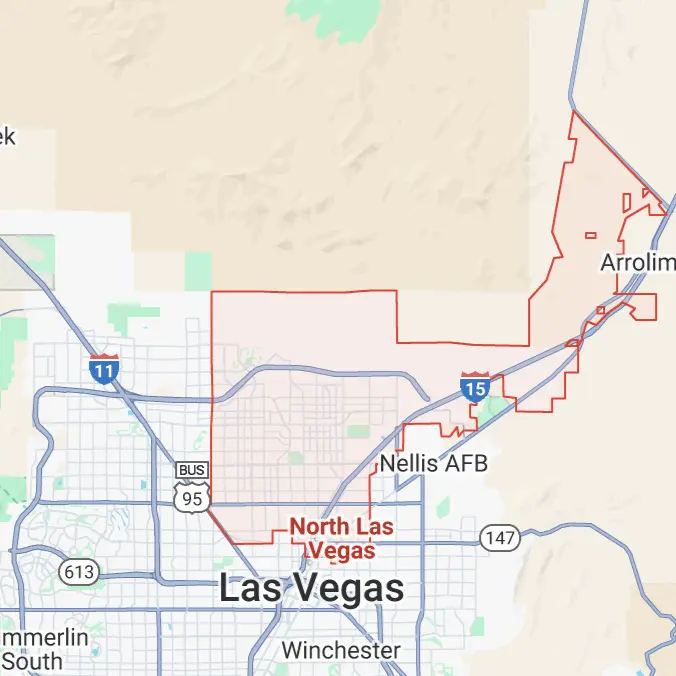 North Las Vegas Map