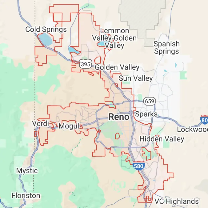 Reno NV Map